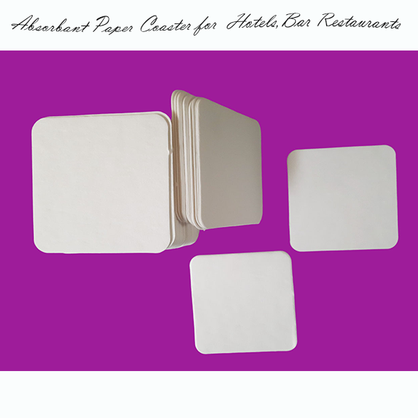 Handmade absorbant Paper Coaster for Bar Restaurant and Hotels