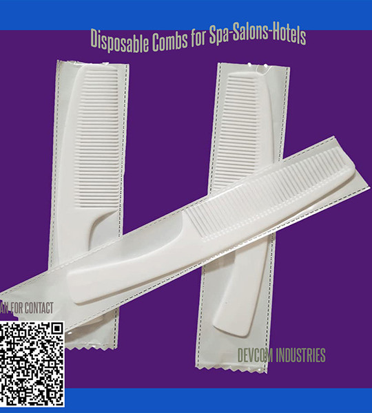 Disposable Pocket Plastic Combs-7"Inch-100 PCS SET
